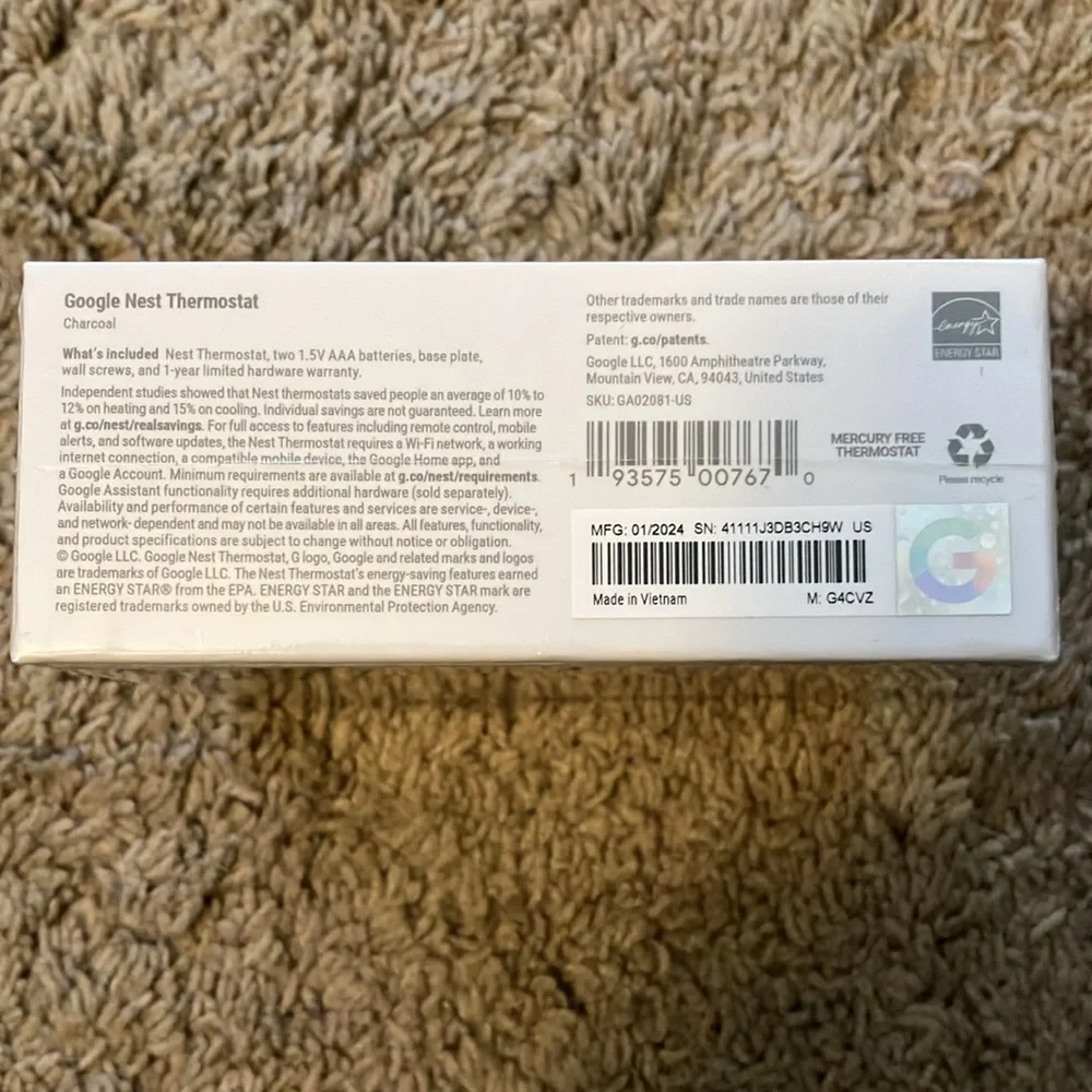 Google Nest Thermostat